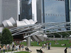 Jay Pritzker Pavilion in Millennium Park. Photo by Jodie Jacobs