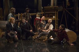 Cast of 'The Hunter and The Bear' at Writers theatre. Photo by Michael Brosilow