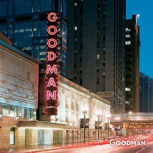 Goodman Theatre celebrated its new marquee in conjunction with Ghostlight Project. Goodman Theatre photo