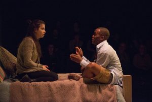 Haley Burgess and Travis Turner in 'The Mystery of Love & Sex' at Writers Theatre. Michael Brosilow Photo