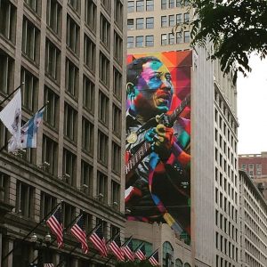 Muddy Waters Mural dedication is June 8, 2017. It's a good start to the Chicago Blues Festival. City of Chicago photo