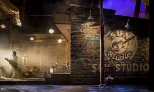 Chicago set designer Kevin Depinet has recreated Sam Phillips’s original Sun Records studio in Memphis - where Elvis Presley, Johnny Cash, Jerry Lee Lewis and Carl Perkins played together their first and only time. Liz Lauren photo