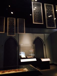 Coptic materials at the end of "Ancient Mediterranean Cultures in contact" exhibit at the Field Museum