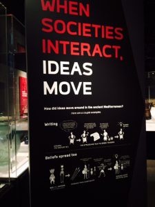 Cultures and ideas change as people move is an important point of Field exhibit. Jodie Jacobs photos