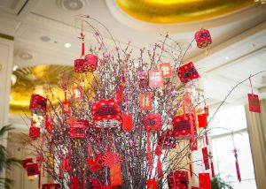 The Peninsula Chicago is decked out for Chinese New Year.