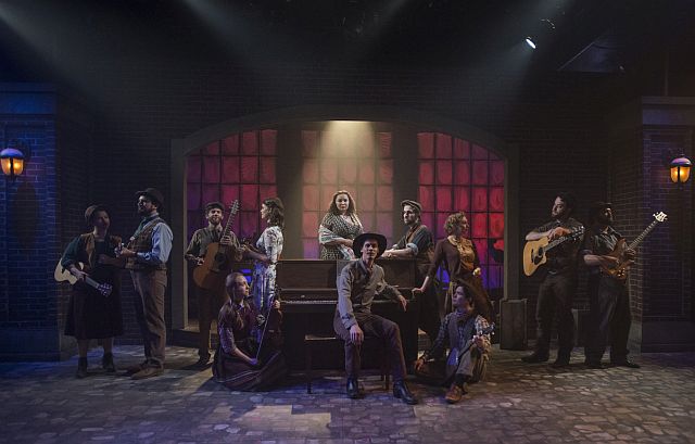 Cast of Hayarket, tUnderscore Theatre Company and The den Theatre's new musical. (Photo by Michael Brosilow)