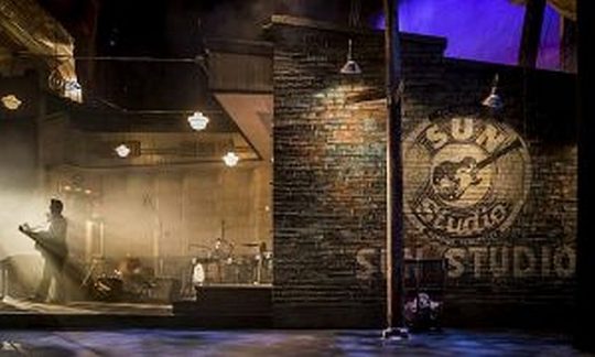 Chicago set designer Kevin Depinet has recreated Sam Phillips’s original Sun Records studio in Memphis – where Elvis Presley, Johnny Cash, Jerry Lee Lewis and Carl Perkins played together their first and only time. Liz Lauren photo