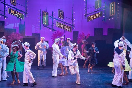 Cast of On the Town at Northbrook Theatre (Zach Dalir Photography)