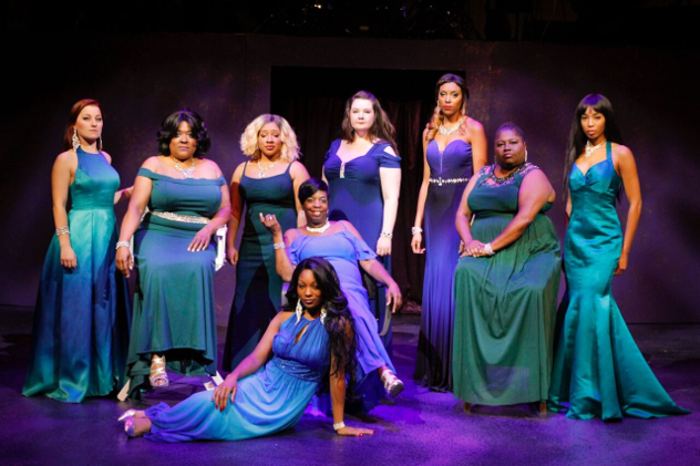 Cast of A Woman of Soul at Black Ensemble Theater. (Alan Davis photo)