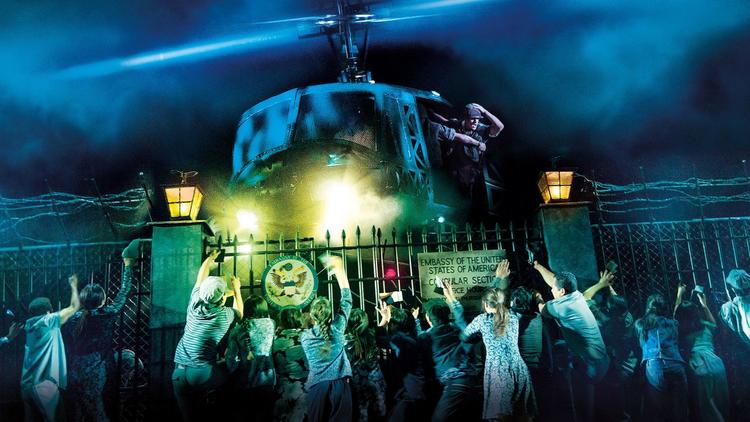 Helicopter Scene in touring production of Miss Saigon 