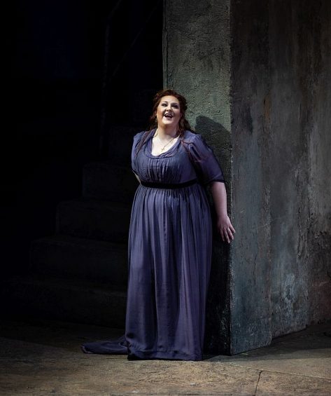 Tamara Wilson (Lenora) in Il Trovatori at Lyric Opera of Chicago (Todd Rosenberg photo)