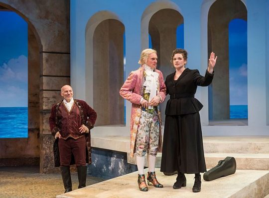 Kevin Gudhal, Scott Parkinson and Mary Williamson in Twelfth Night
