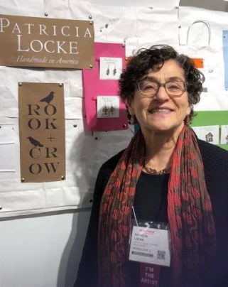 Patricia Locke at her booth in the One of a Kind Show ((J Jacobs photo)