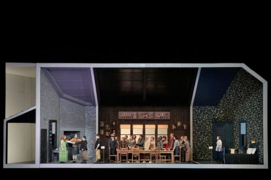 'Ariodante'in a shadow-box type set woks well at Lyric Opera of Chicago (Photo by Cory Weaver)