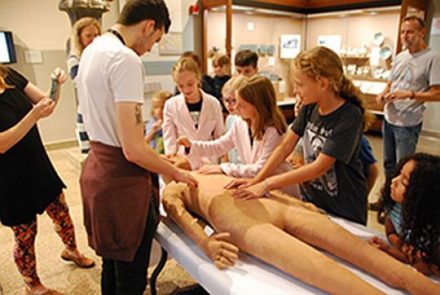 Mummies are among a hands-on event at the Oriental Institute Museum. (Photo courtesy of the Oriental Institute)