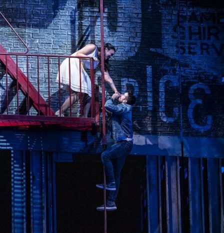 Mikaela Bennett and Corey Cott in West Side Story at Lyric Opera. (Photo by Todd Rosenberg)