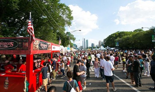 Taste of Chicago July 10-14 in Grant Park. (Photo courtesy of Choose Chicago, the city's visitor bureau)