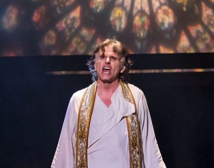 Kent Joseph as Frollo in the Music Theater Works production of Hunchback of Notre Dame. (Brett Beiner photo)