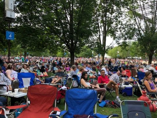 The annual Tchaikovsky Spectacular fills the lawn at Ravinia Festival. (J Jacobs photo)