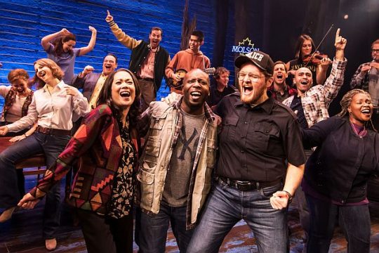 Touring cast of 'Come From Away' now at the Cadillac Palace Theatre. (Matthew Murphy photo)