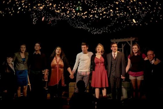 L to R: Colleen Perry, Alanna Kalbleisch, Ethan Warren, Brittney Brown, Matthew Huston, Sarah Hayes, Joe Giovannetti, Sarah Ruth Mikulski, Rick Rapp. (Photos by Nicholas Swatz