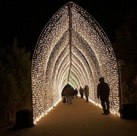 Appropriate music accompanies your walk through cathedral-style arch. (J Jacobs photo)