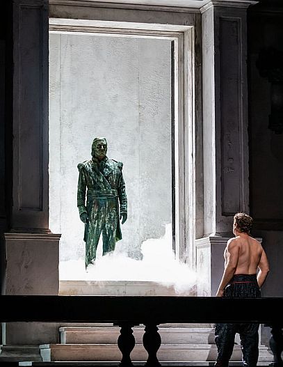 Mika Kares and Lucas Meachem in Don Giovanni at Lyric Opera of Chicago. (Kyle Flubacker photo)