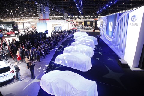 Subaru press conference at the 2018 Chicago Auto Show. (CAS photo)