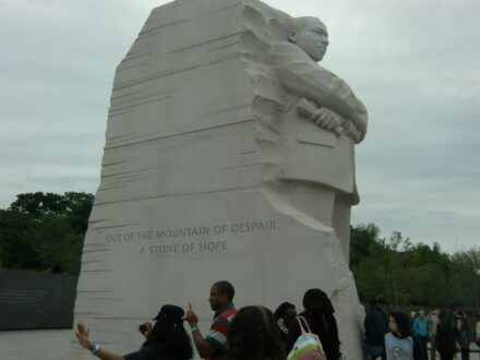 Martin Luther King Jr memorial in Washington DC. (J Jacobs photo)