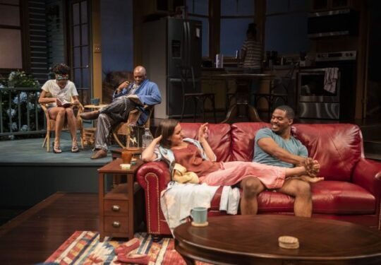 Latimore, Anderson, Holder, Henning in Stick Fly at Writers Theatre. (Michael Brosilow photo)