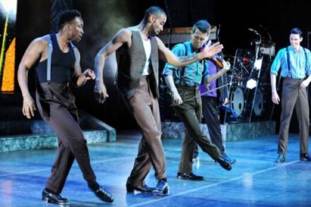 Trading taps at the Riverdance show in Chicago. (Jack Hartin Photo)