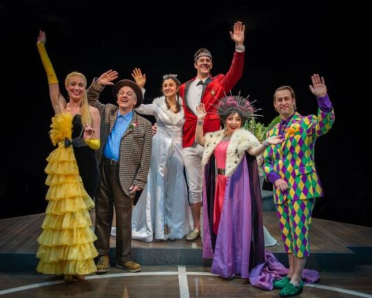 Cast of the Princess and the Pea at Marriott Theatre. (photo courtesy of Marriott Theatre)