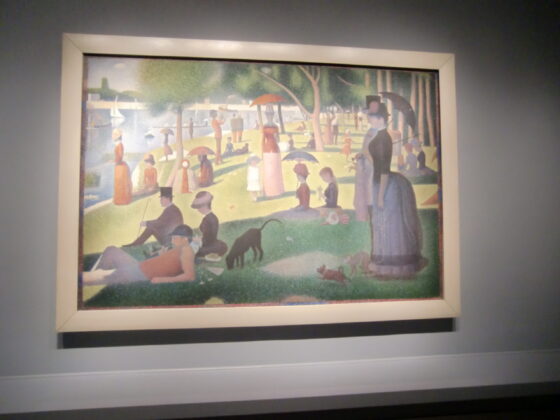 Art Institute's popular painting by Georges Seurat . (J Jacobs photgo)