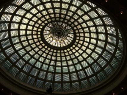 Tiffany dome at Chicago Cultural Center (J Jacobs photo)