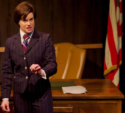  Kat Evans as Robert Kennedy in City Lit Theater's 'Thirteen Days.'