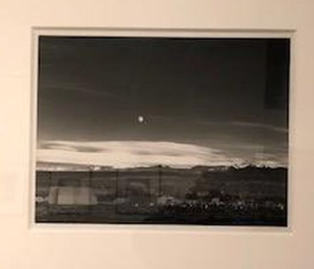 Ansel Adams, "Moonrise" can be seen at theLake County forest P:reserves' Dunn Museum in Libertyville, now through March 27, 2022. 