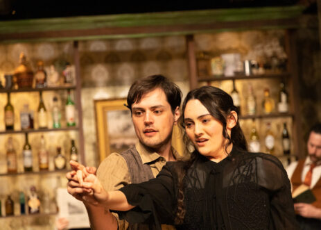 Travis Ascione (Picasso) and Juliana Liscio (Suzanne) in Picasso at the Lapin Agile) at Citadel Theatre (Photo courtesy of North Shore Camera Club andCitadel Theatre)