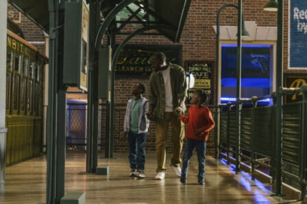 Visitors step onto an old platform and walk the aisle of L Car No. 1. (Photo courtesy of Chicago History Museum)