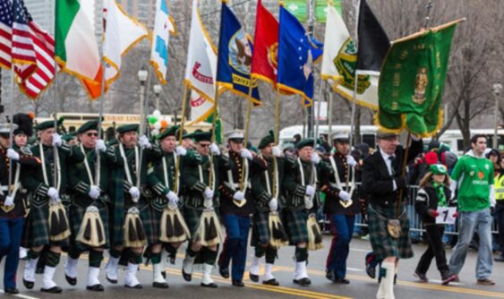 Chicago St Patrick's Day parade. (Photo courtesy of Choose Chicago, the city's tourist site)