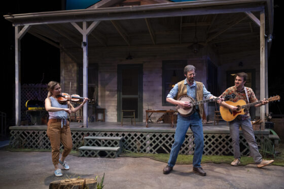 Lisa Helmi Johanson, David M. Lutken, Morgan Morse in The Porch on Windy Hill