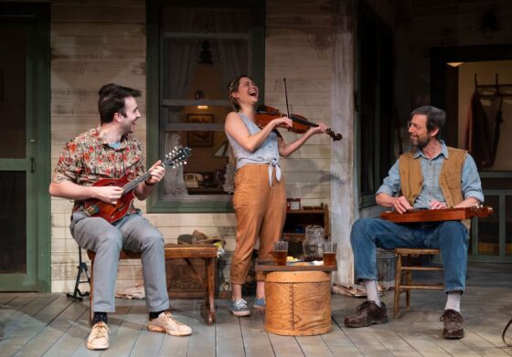 The Porch on Windy Hill, Morgan Morse, Lisa Helmi Johanson, David M. Lutken. (Photo courtesy of Northlight)