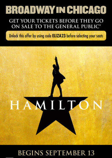 Hamilton returns to Chicago September 2023. (Photo courtesy of Broadway in Chicago)