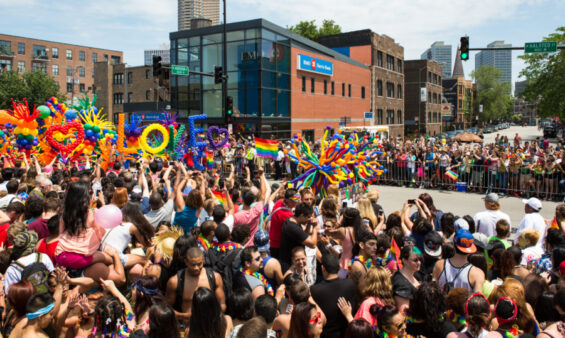 Chicago Pride Parade, (Photo courtesy of Choose Chicago)