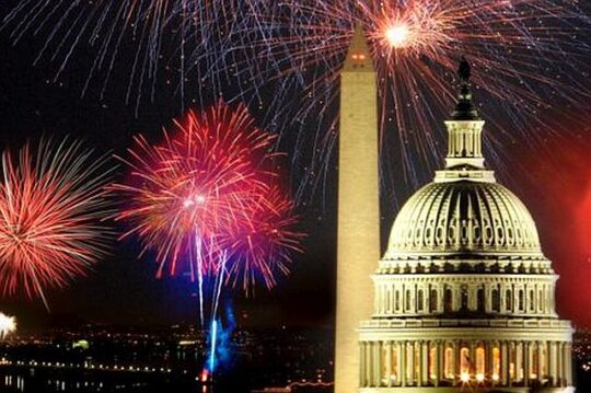 Washington DC Fireworks co-sponsored by the National Park Service